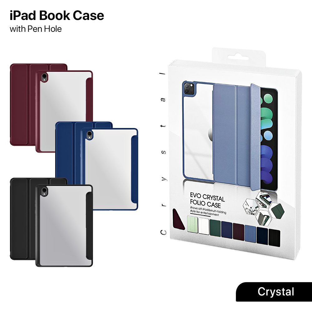 iPad Crystal Book Case with Pen Hole