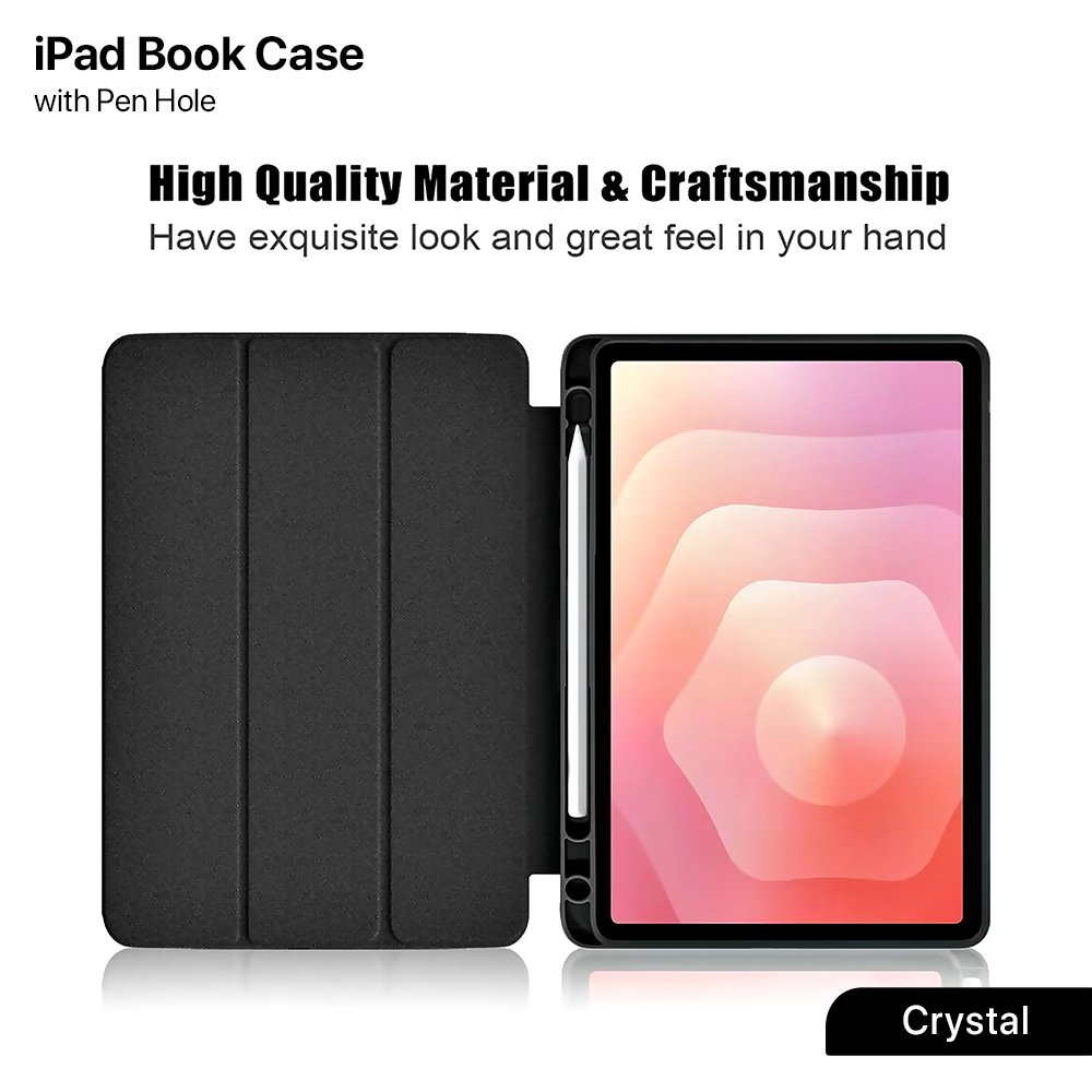 دفتر Crystal آيباد مع فتحة قلم