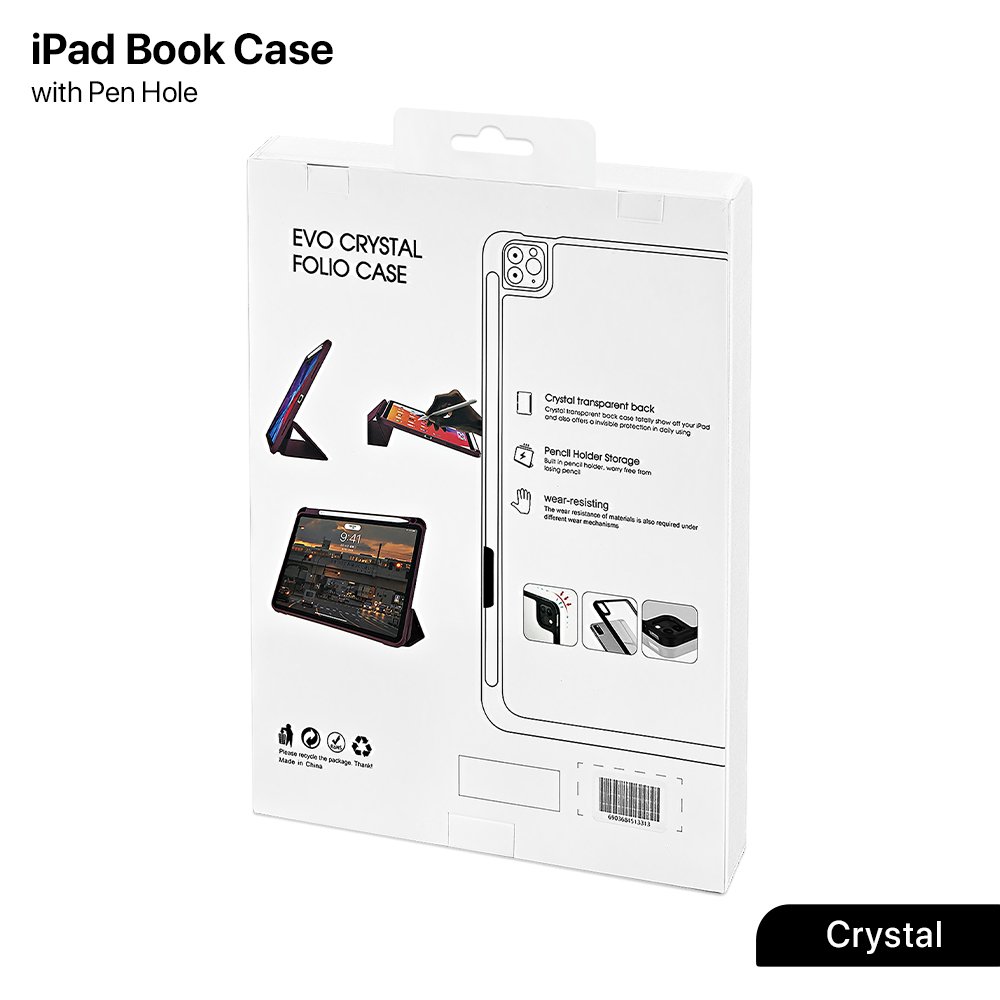 iPad Crystal Book Case with Pen Hole