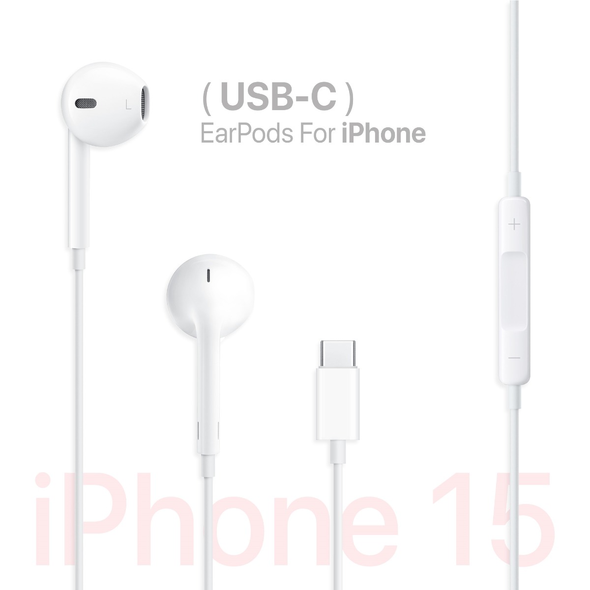 USB-C iPhone Earphones with Logo