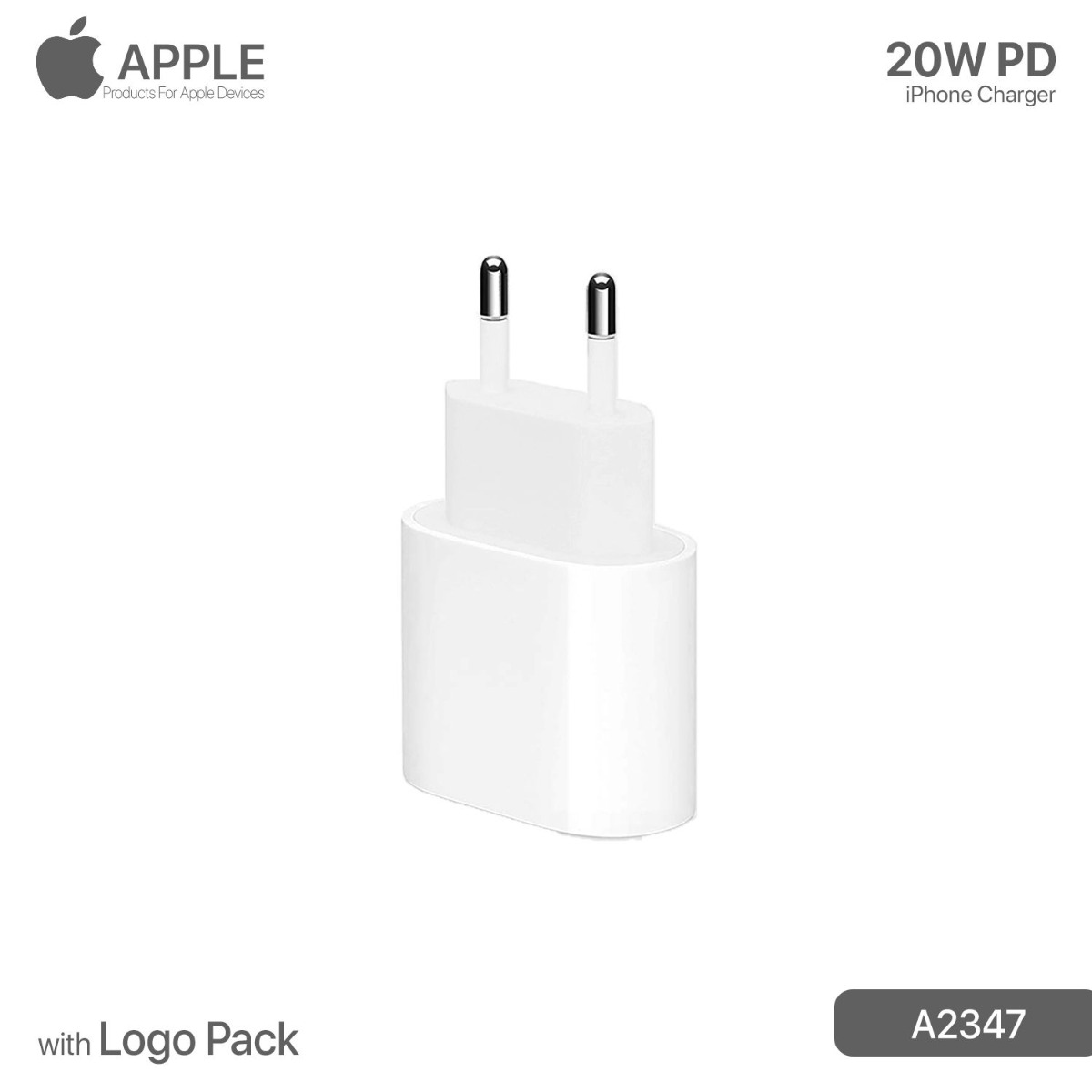 شاحن آيفون 20W PD مبكت مع لوجو