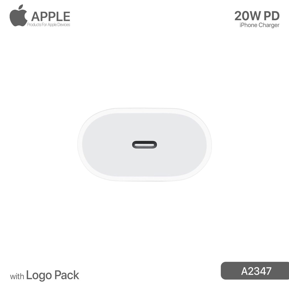 iPhone 20W PD Charger with Logo Pack