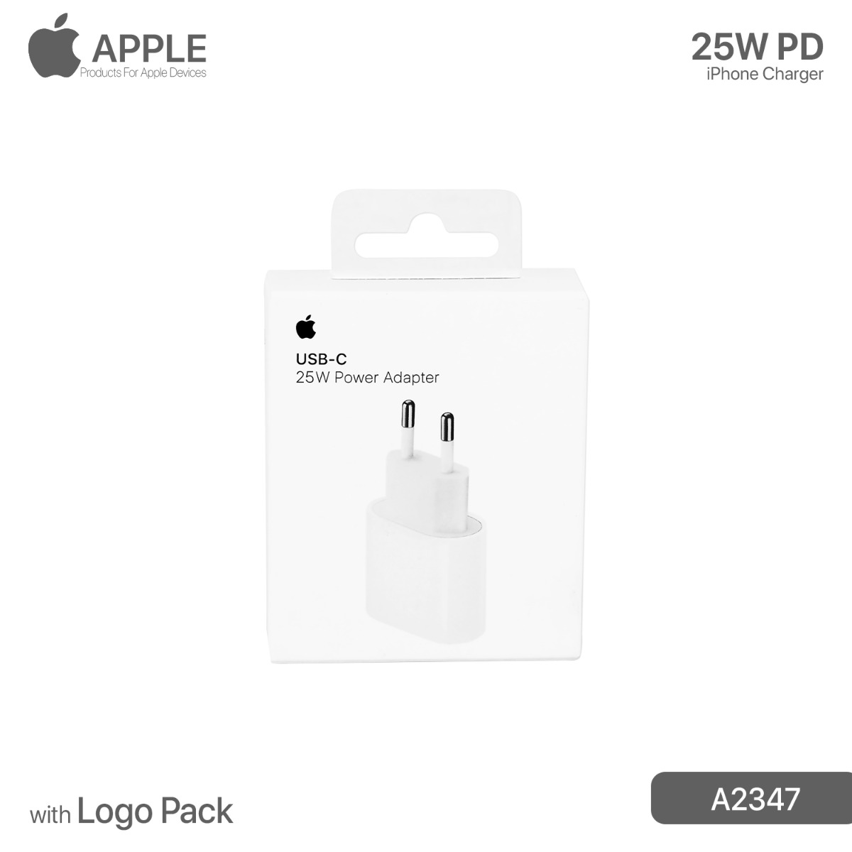 iPhone 25W PD Charger with Logo Pack
