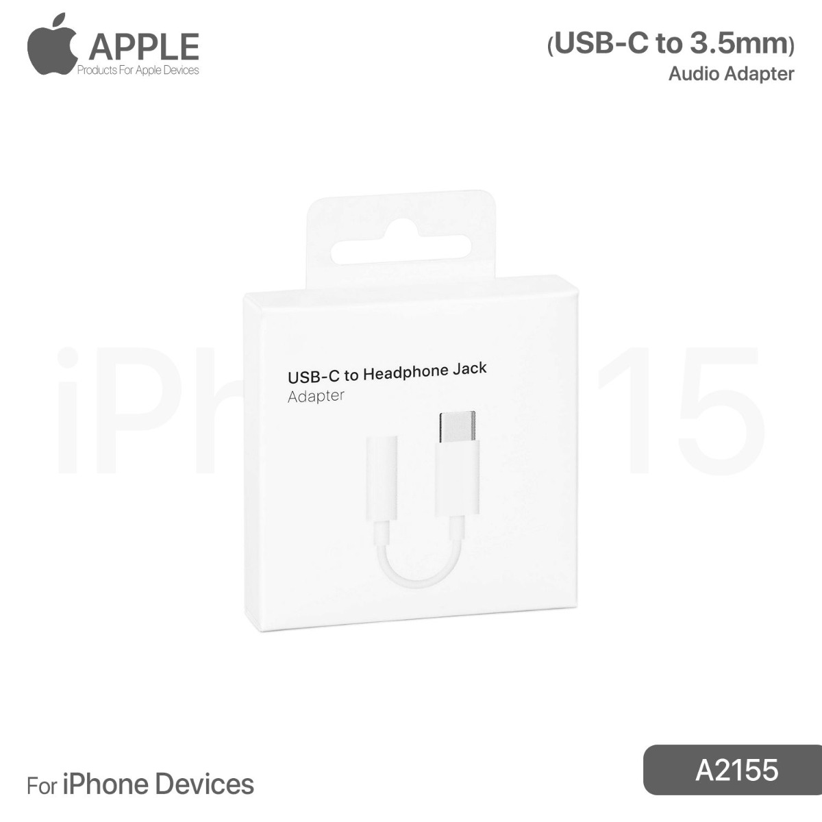 iPhone Type-C to 3.5mm Audio Adapter