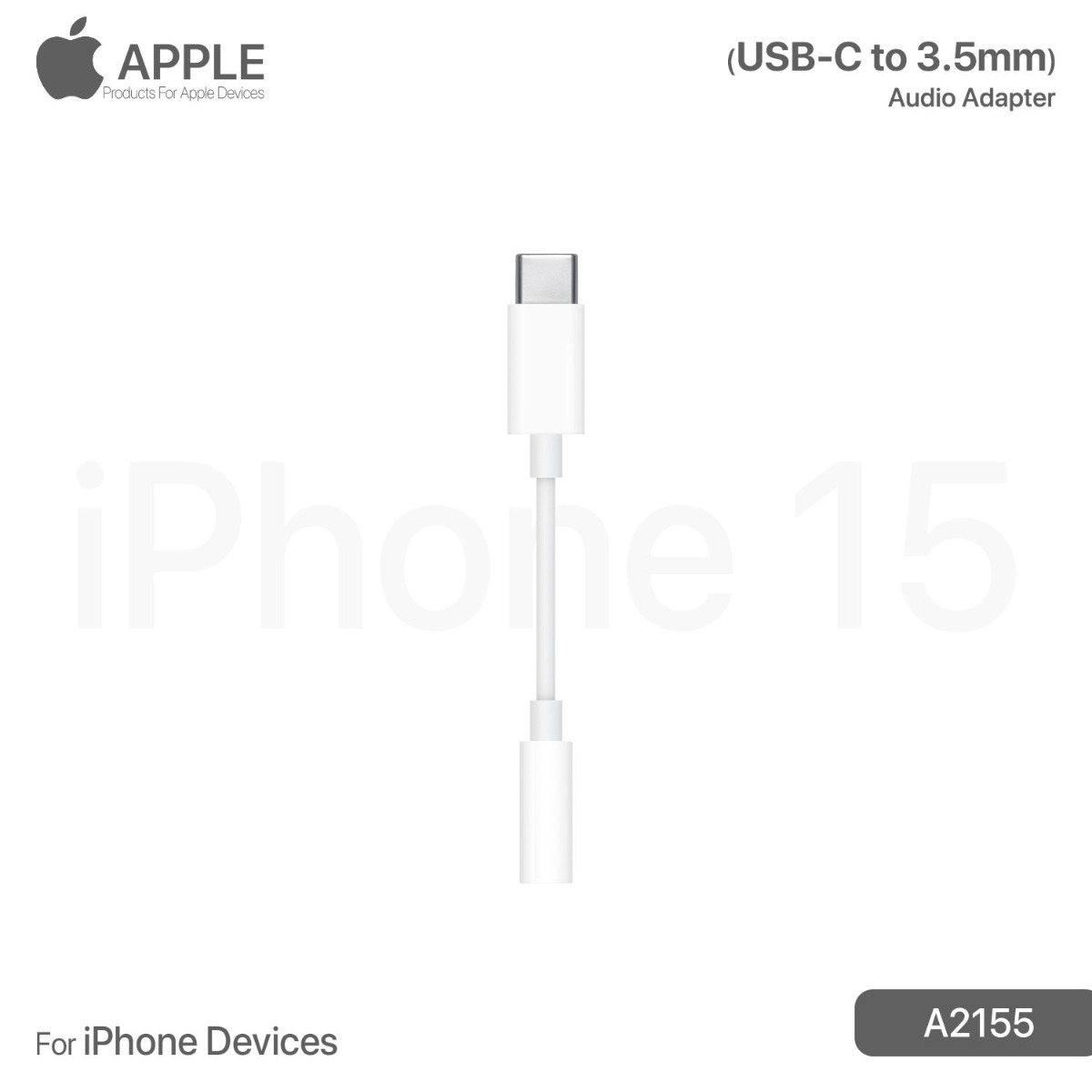 iPhone Type-C to 3.5mm Audio Adapter