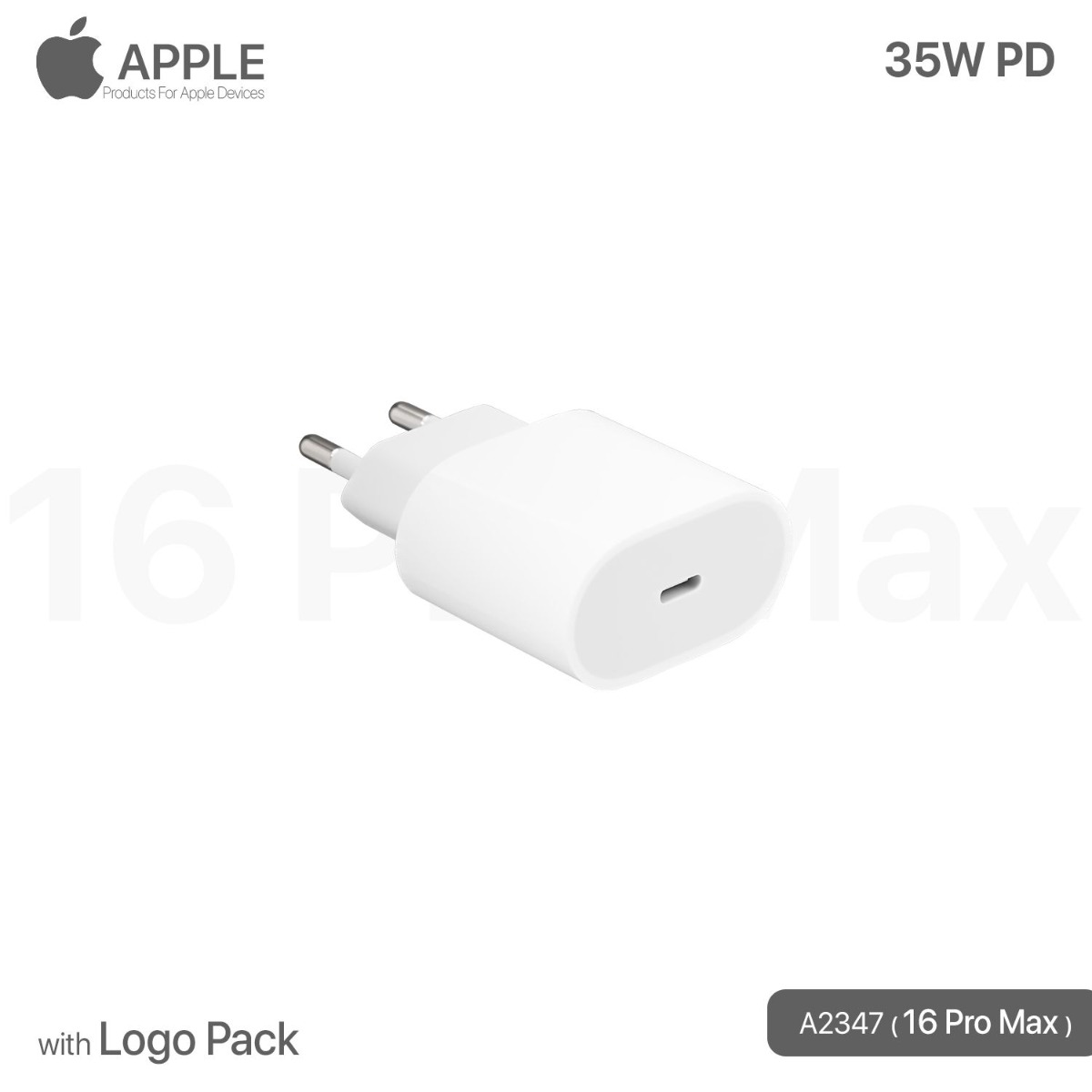 iPhone 35W PD Charger with Logo Pack