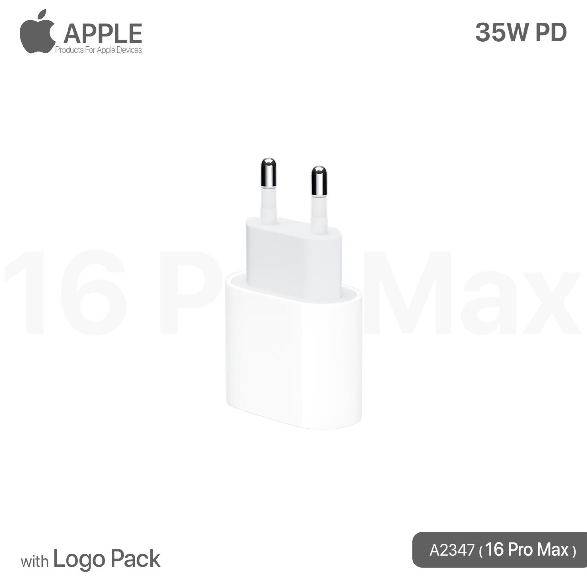 iPhone 35W PD Charger with Logo Pack