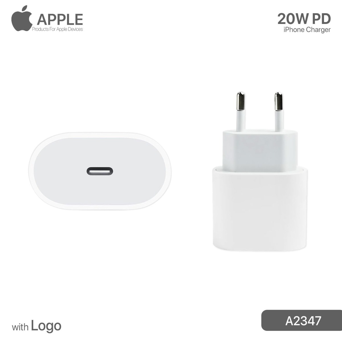 iPhone A2347 20W PD Charger with Logo