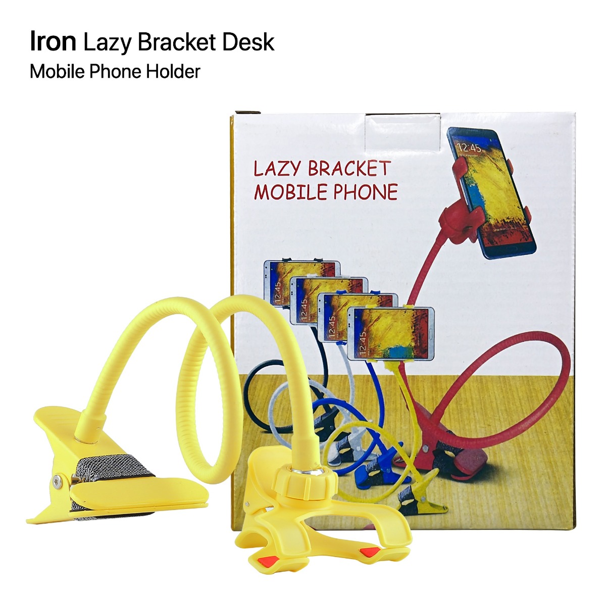 Iron Lazy Bracket Mobile Phone Desk Holder