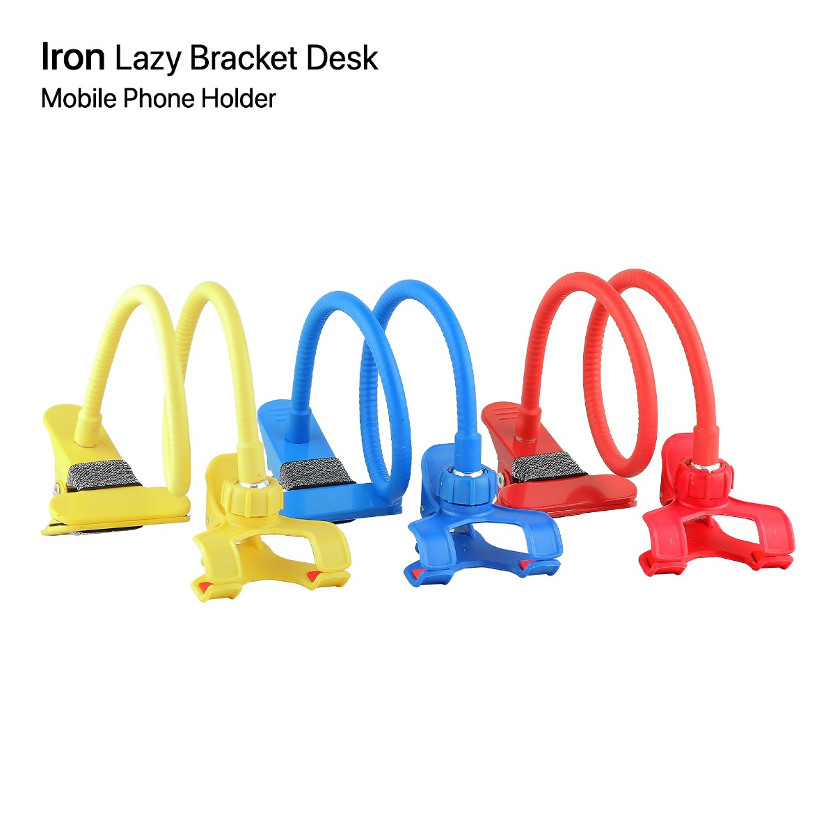 Iron Lazy Bracket Mobile Phone Desk Holder