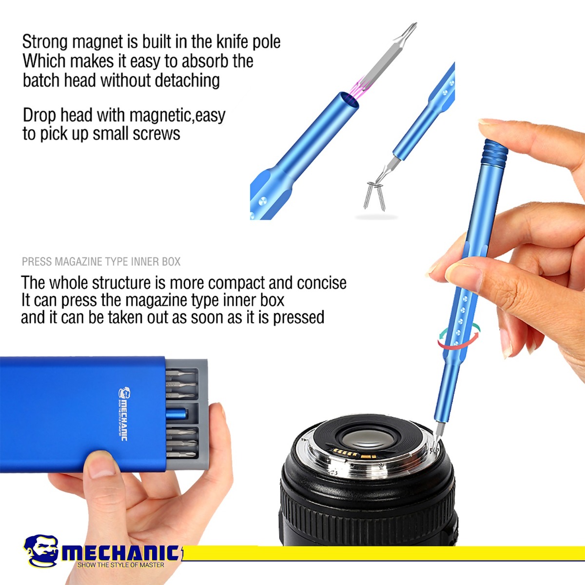 مجموعة مفكات براغي MECHANIC iTech 48 in 1