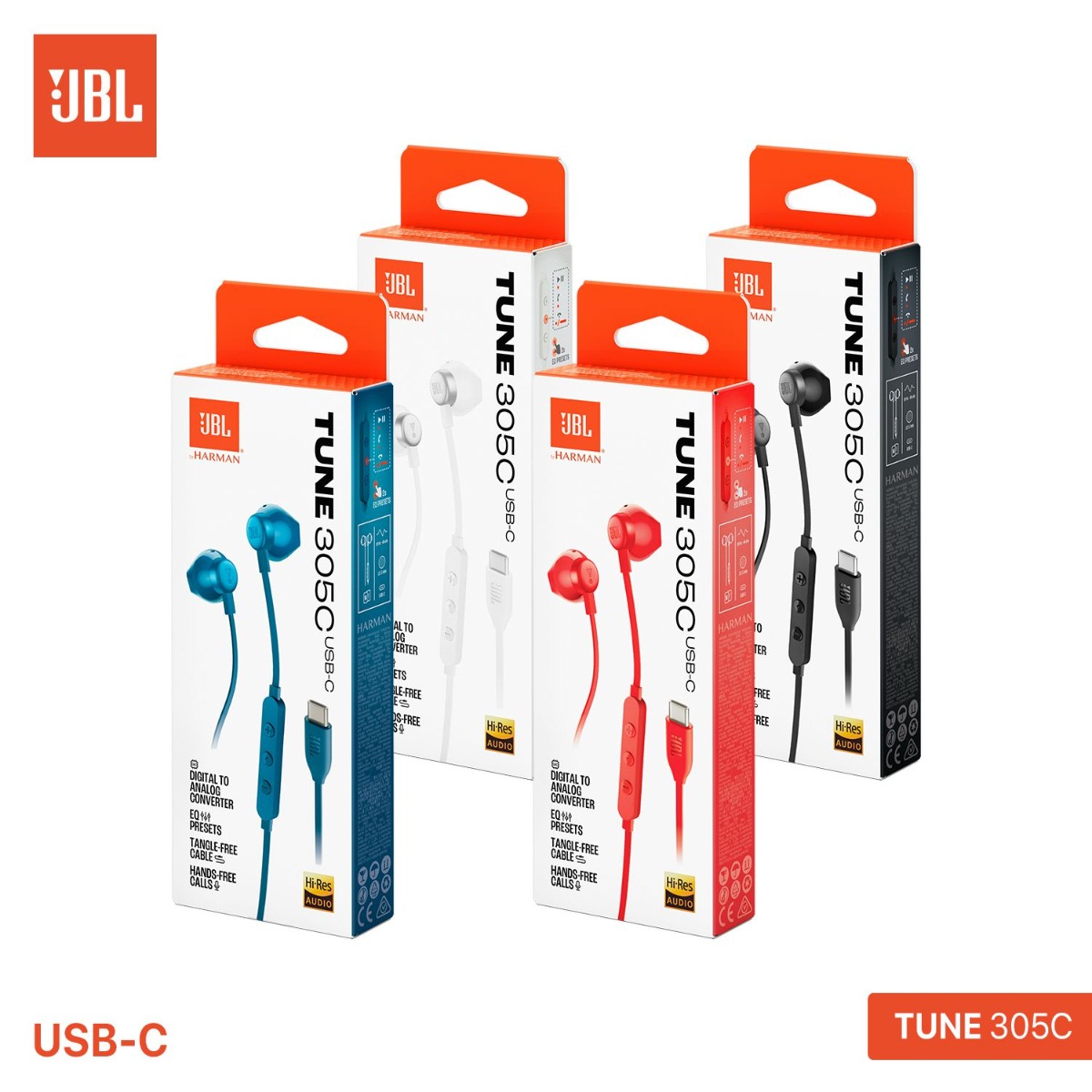 JBL TUNE 305C Earphone
