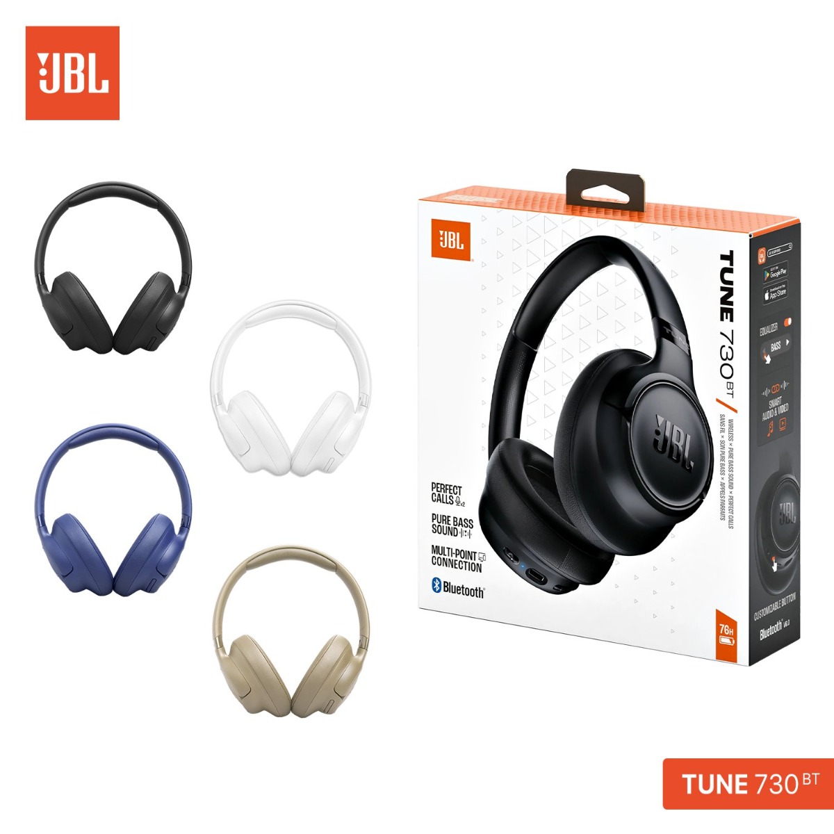 سماعة الرأس JBL TUNE 730BT بلوتوث