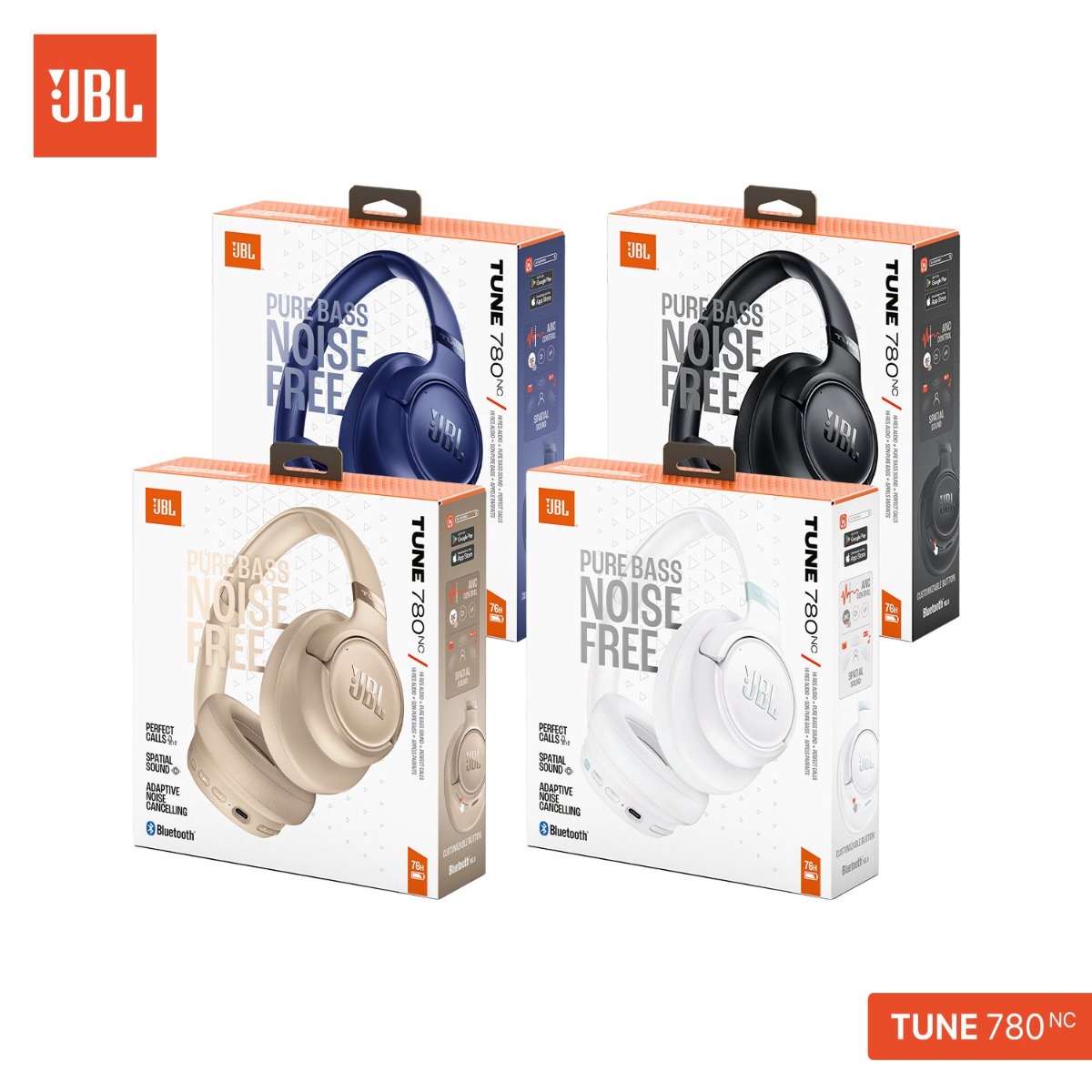سماعة الرأس JBL TUNE 780NC 2in1 بلوتوث