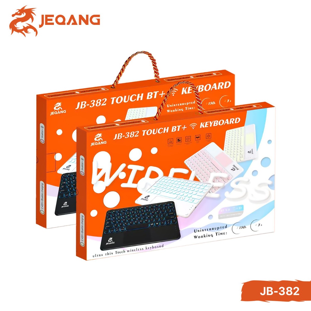 JEQANG JB-382 Wireless Bluetooth Keyboard & Mouse For iPad
