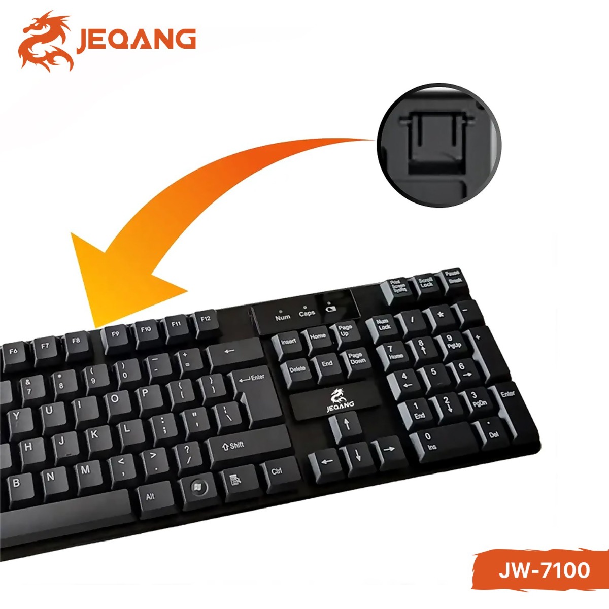 JEQANG JW-7100 Wireless Keyboard & Mouse