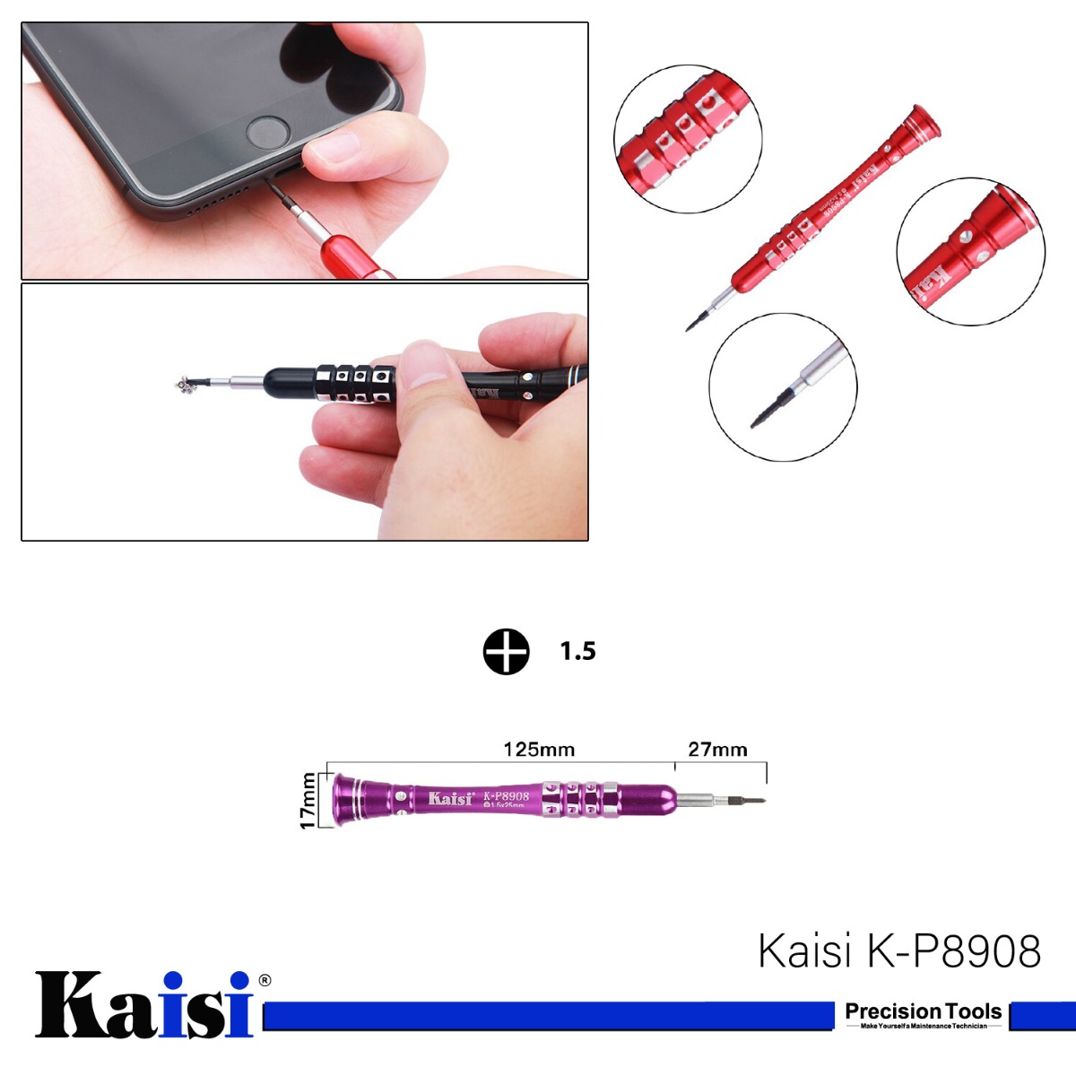 K-P8908 Mobile Phone Maintenance Screwdriver For Samsung