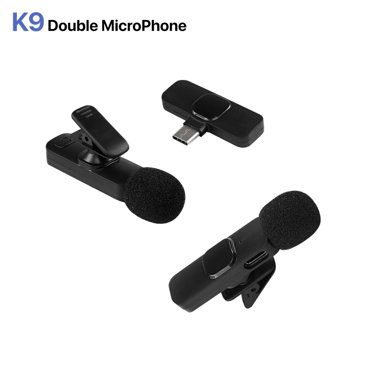 ميكروفون K9 Type-C مزدوج