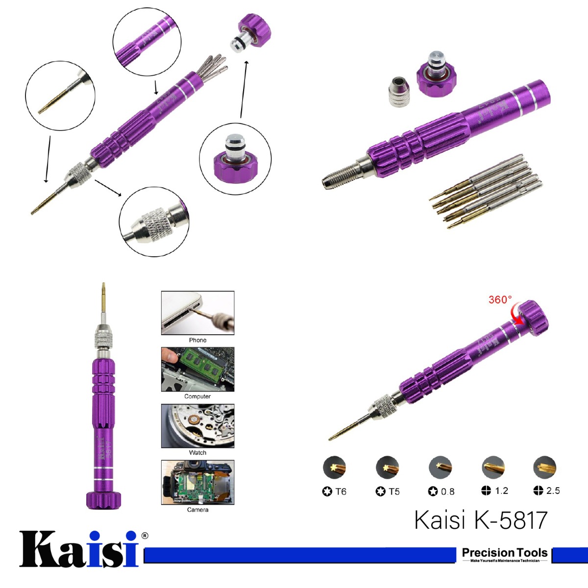 مفك براغي K-5817 لصيانة الموبايل