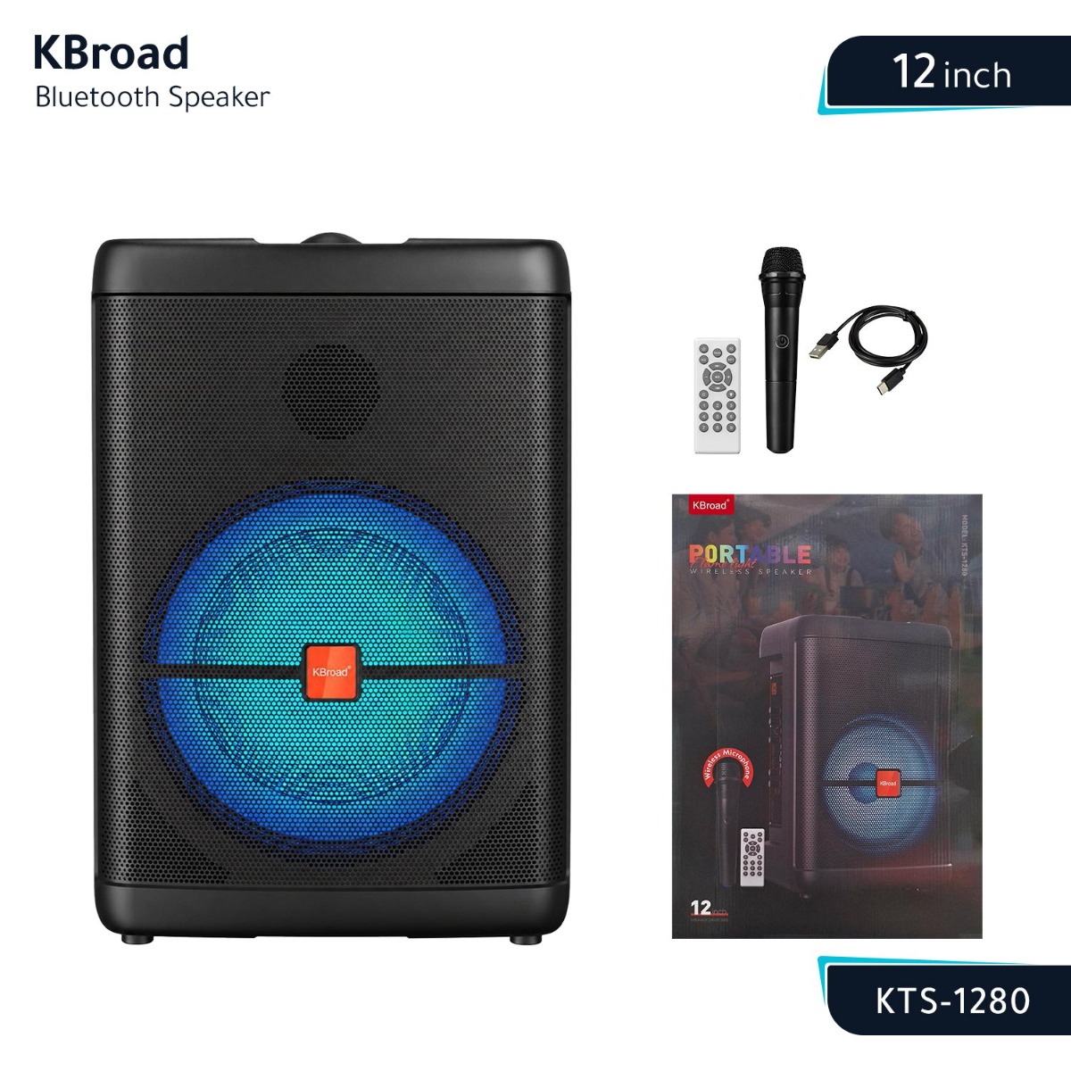 KBroad KTS-1280 Bluetooth Speaker - 12inch