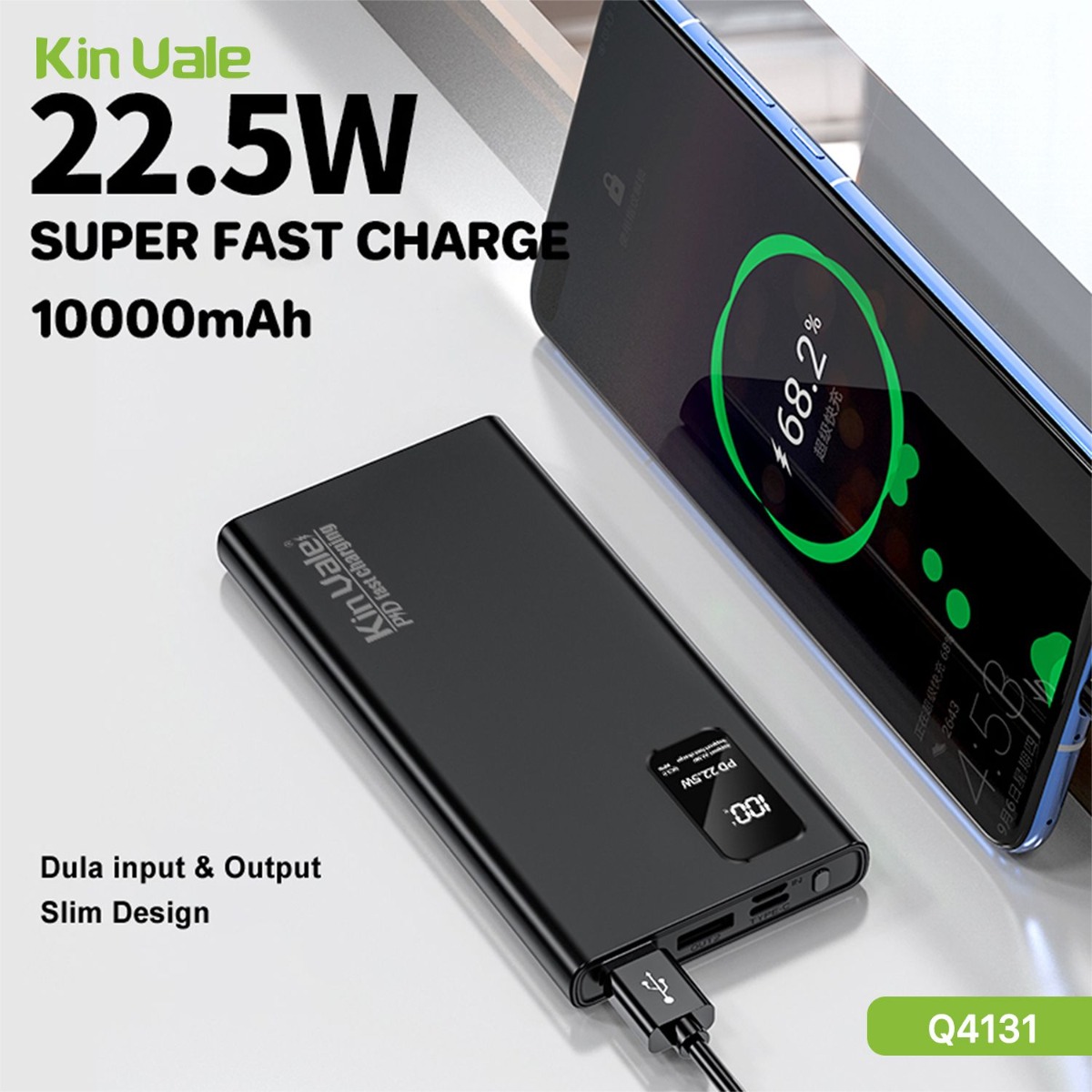 KinVale Q4131 10000mAh PD Power Bank