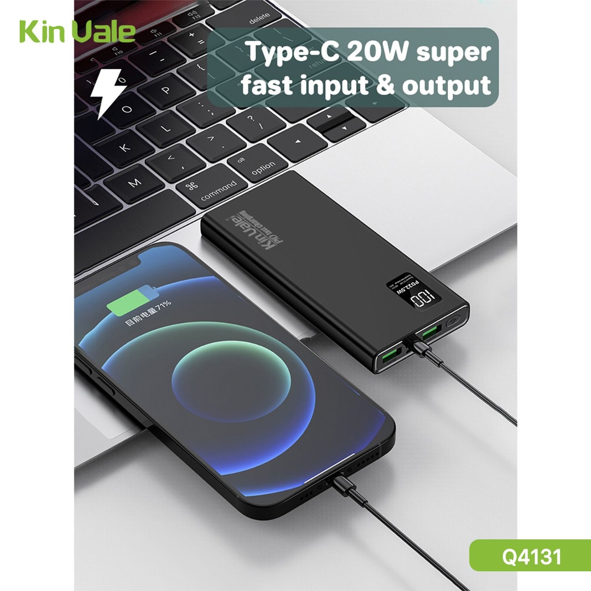 KinVale Q4131 10000mAh PD Power Bank