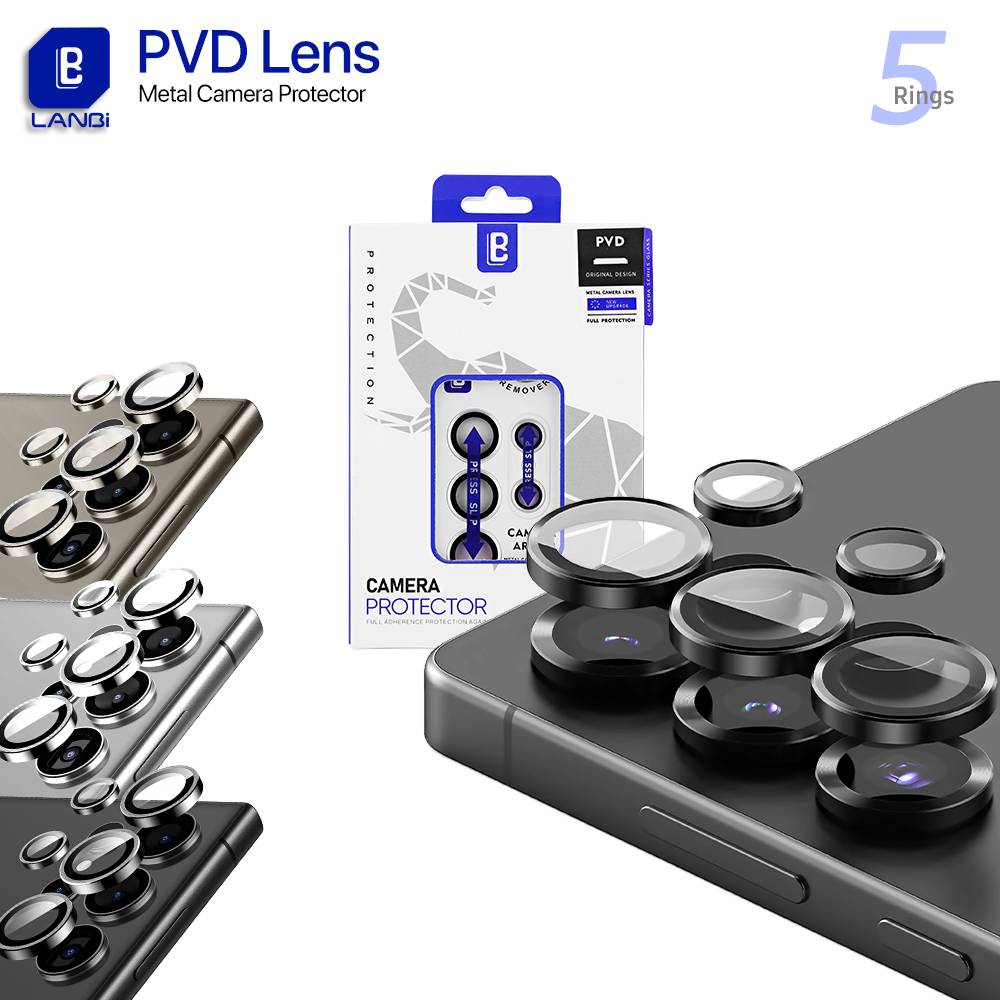 LANBi PVD Metal Camera Lens Protector for Samsung - 5 Rings