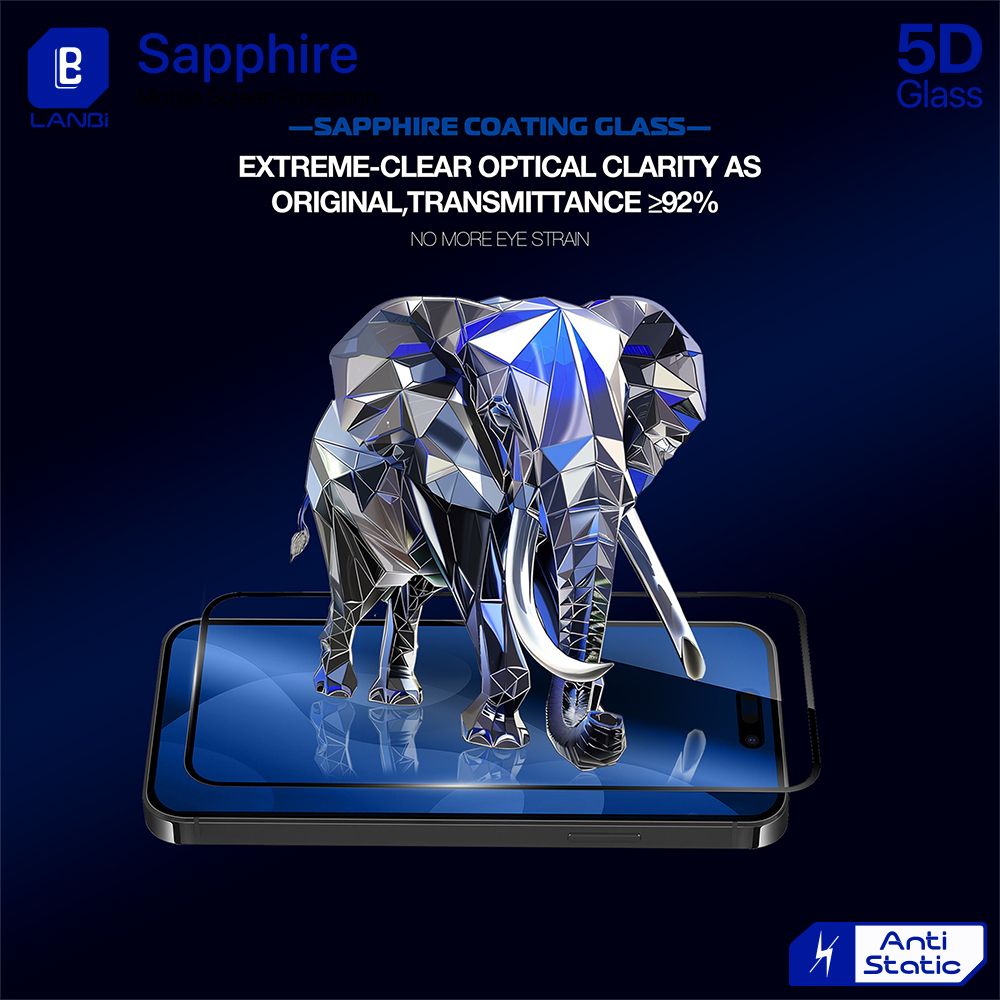 حماية شاشة زجاج LANBi Sapphire 5D
