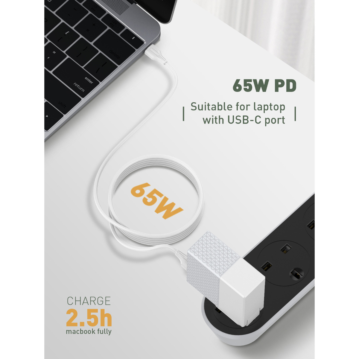 LDNIO LC122C 2M 65W PD Cable