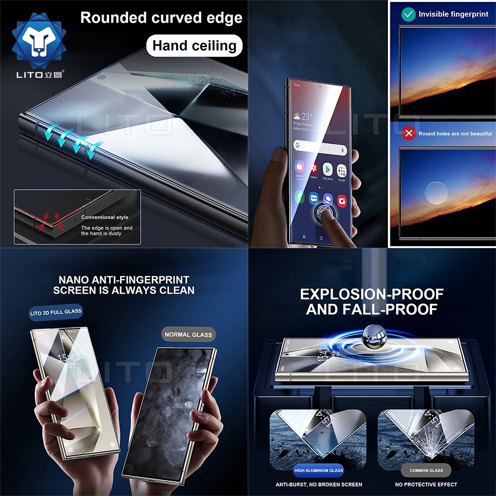 LITO 3D Clear Glass Screen Protection For Samsung