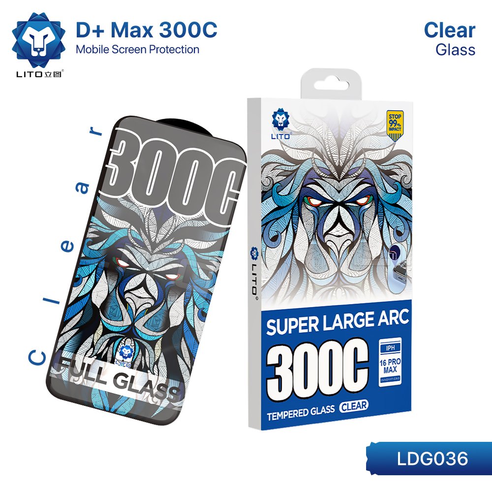 حماية شاشة زجاج LITO D+ Max 300C Clear لأجهزة آيفون