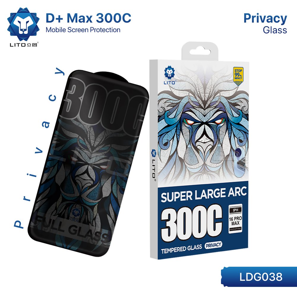 LITO D+ Max 300C Privacy Glass Screen Protection For iPhone