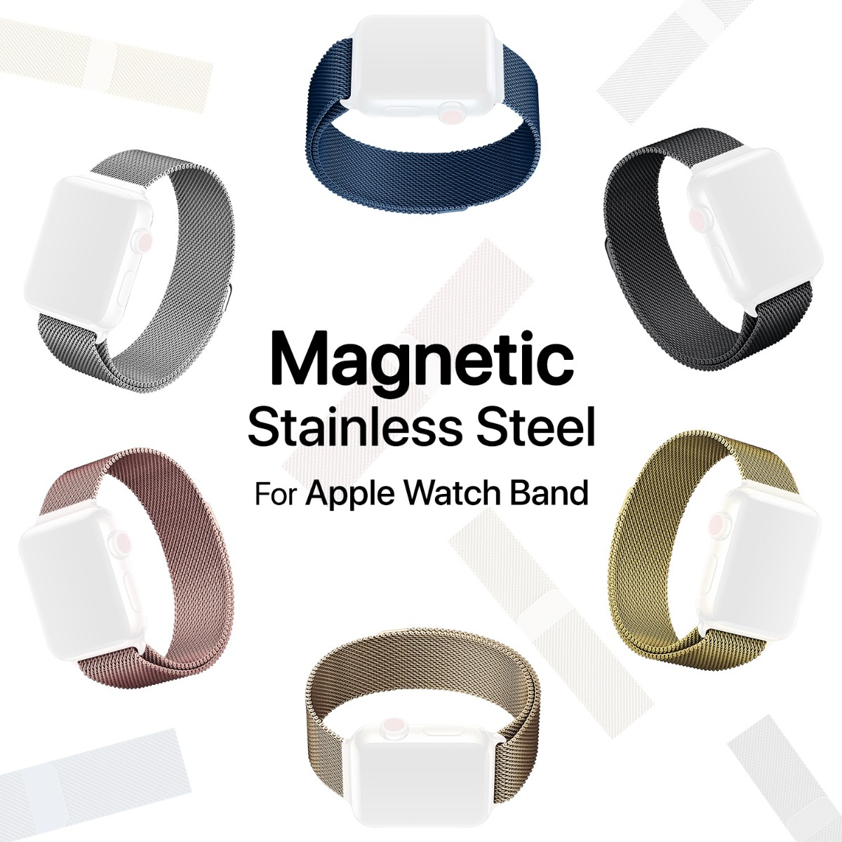Magnetic Stainless Steel Apple Watch Band