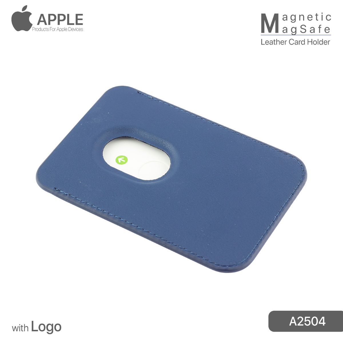 MagSafe Leather Card Holder with Logo