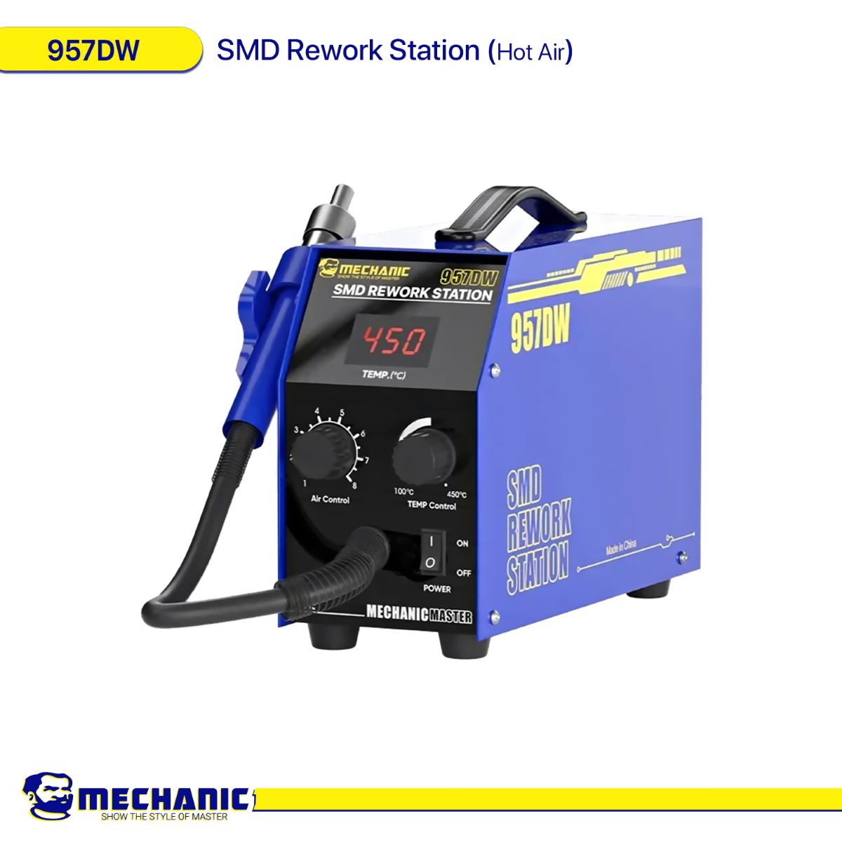 محطة إعادة لحام MECHANIC 957DW SMD - (هواء ساخن)