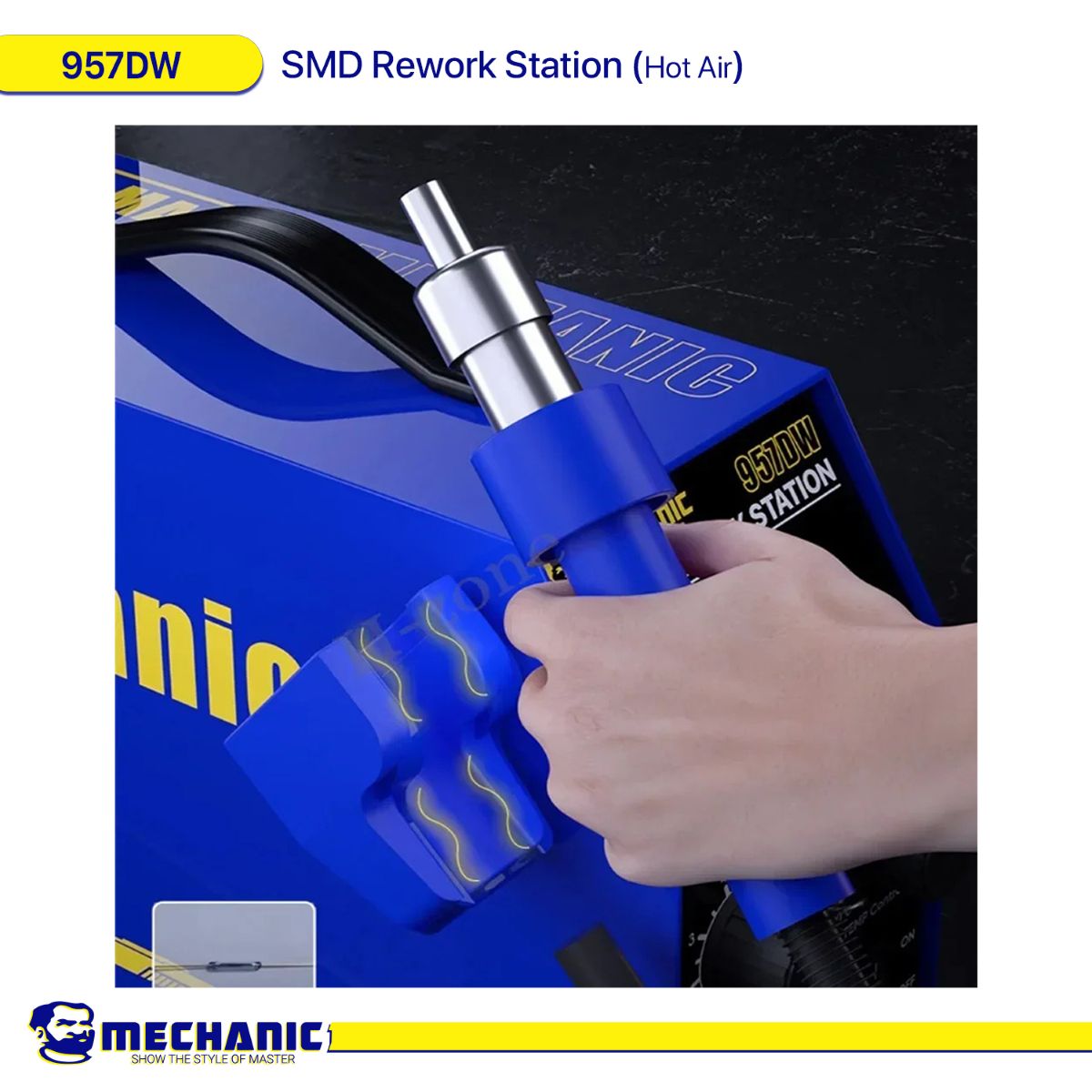 محطة إعادة لحام MECHANIC 957DW SMD - (هواء ساخن)