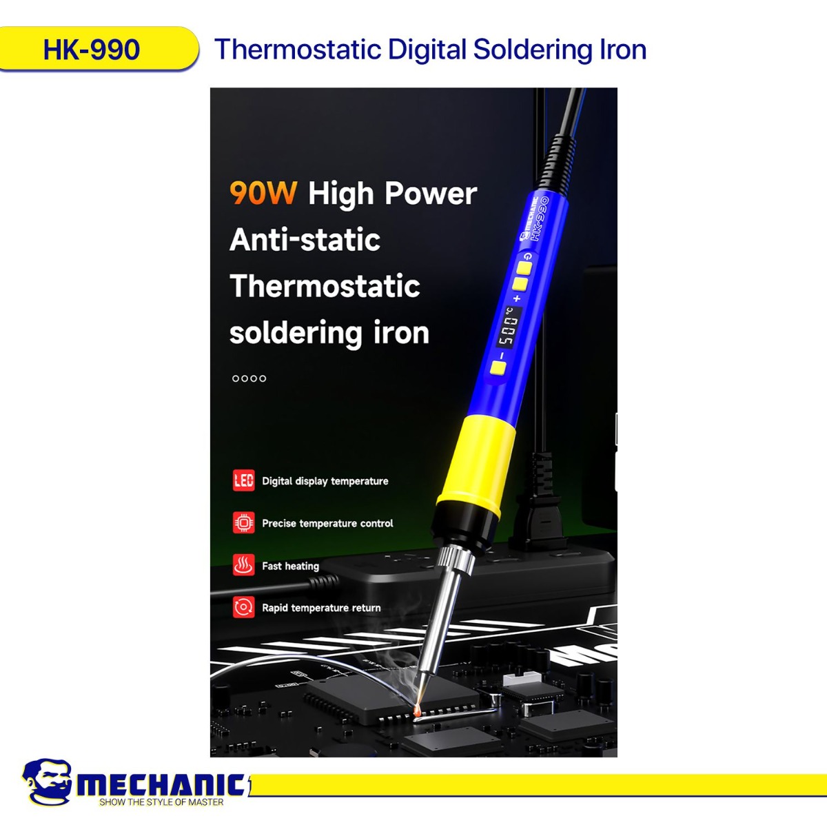 مكواة لحام MECHANIC HK-990 Thermostatic Digital