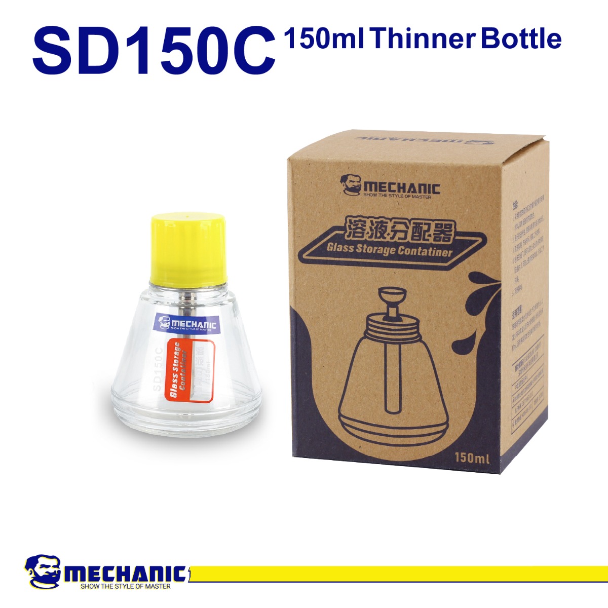 MECHANIC SD150C 150ml Thinner Bottle