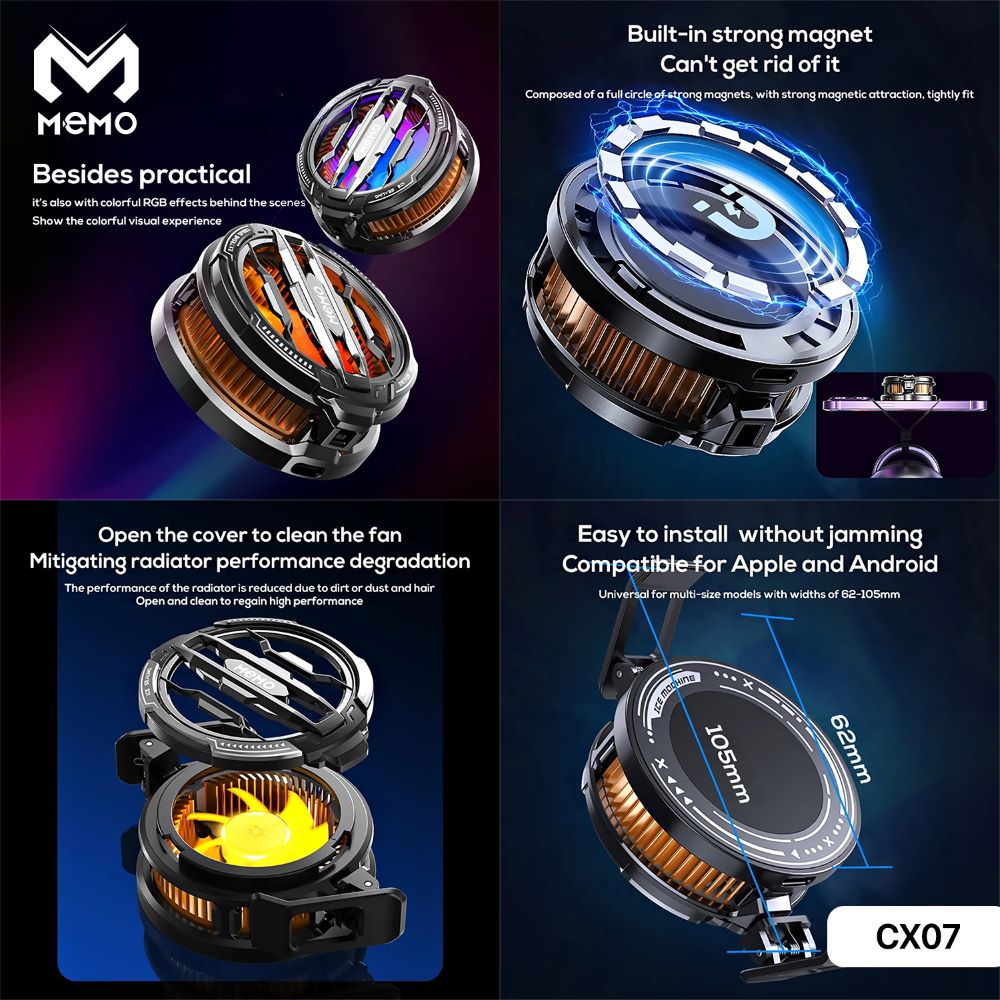 MEMO CX07 Cooling Fan For Gaming Mobile