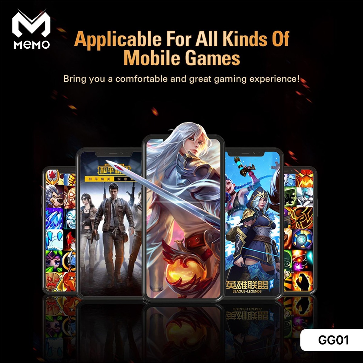 MEMO GG01 Anti-Sweat Gloves for Mobile Gaming