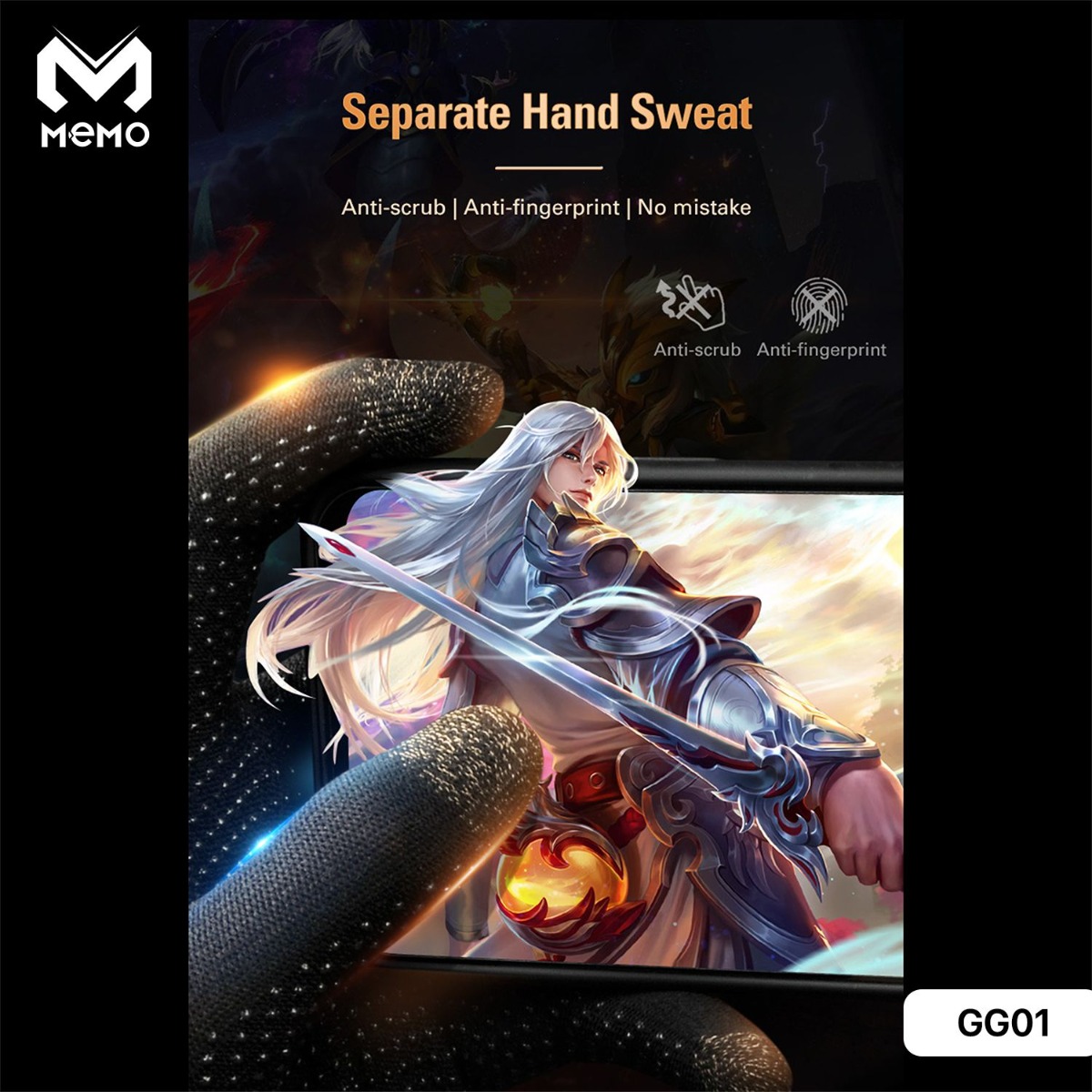 MEMO GG01 Anti-Sweat Gloves for Mobile Gaming
