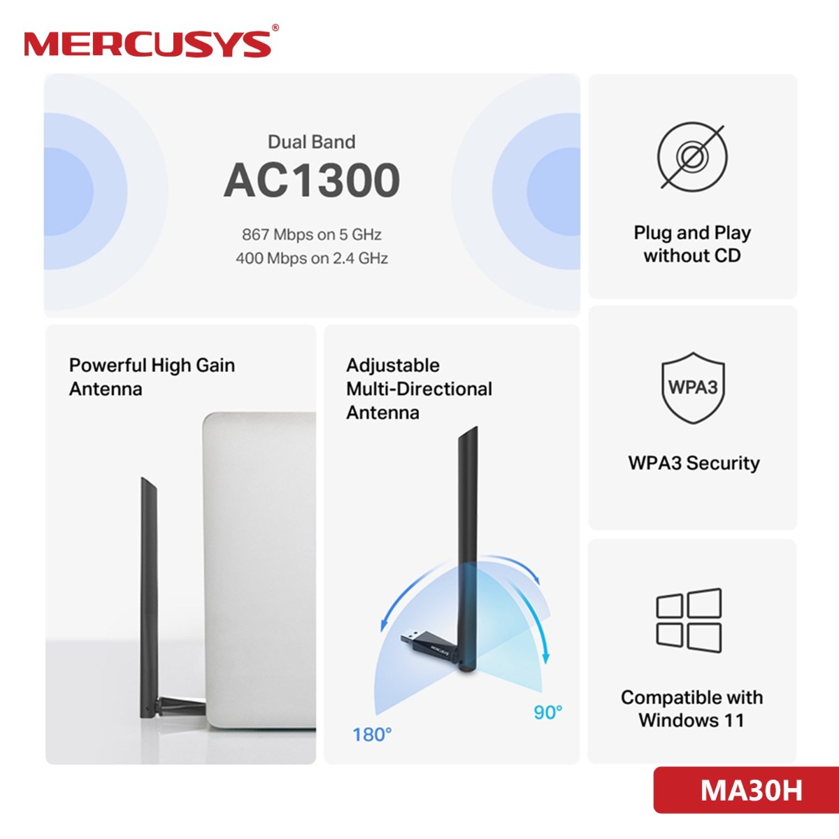 فلاشة MERCUSYS MA30H