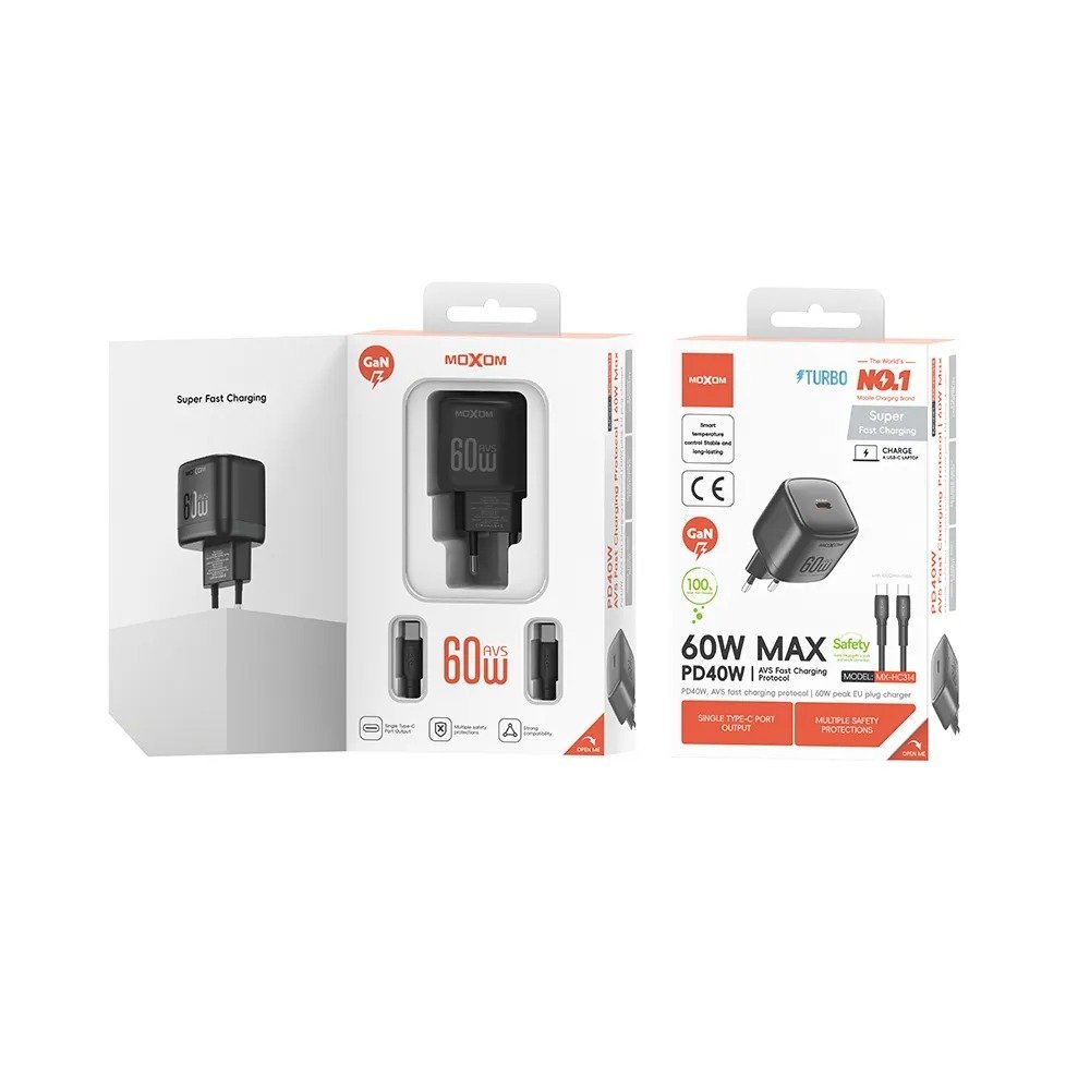 MOXOM MX-HC314 40W PD & 60W AVS Charger