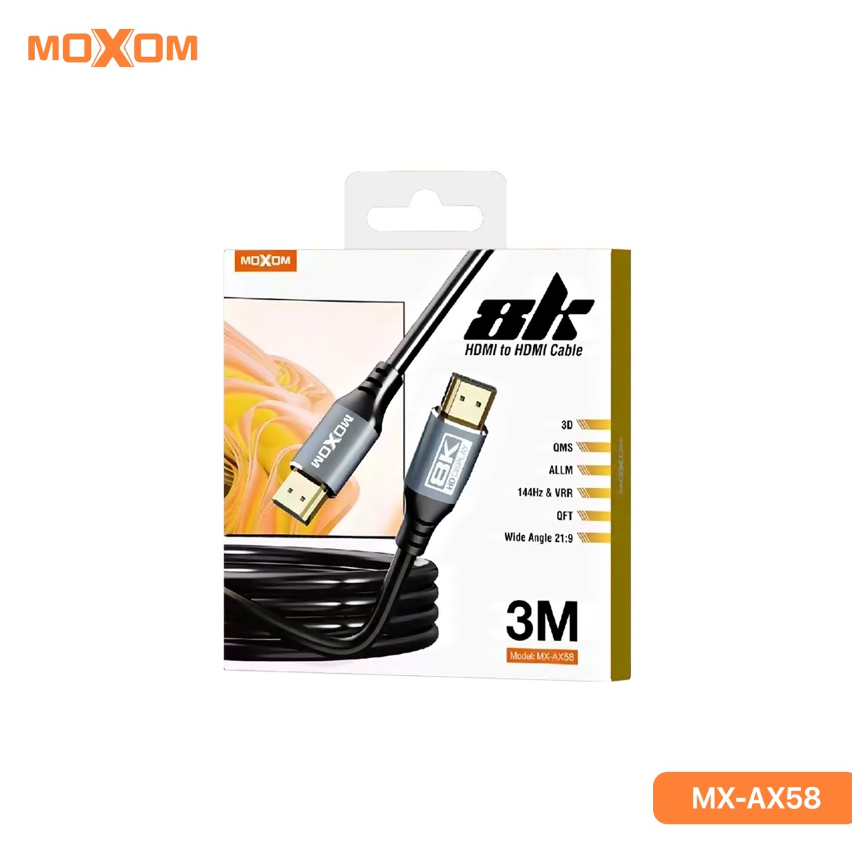 كيبل موكسوم MX-AX58 8K 3m HDMI
