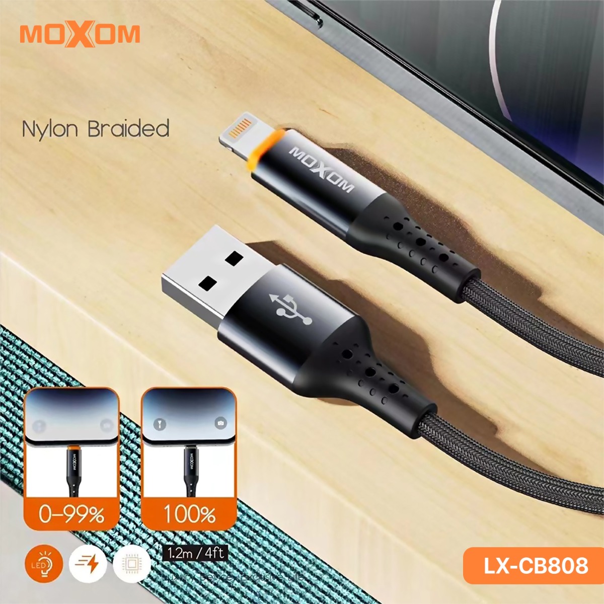 MOXOM LX-CB808M 3A Cable