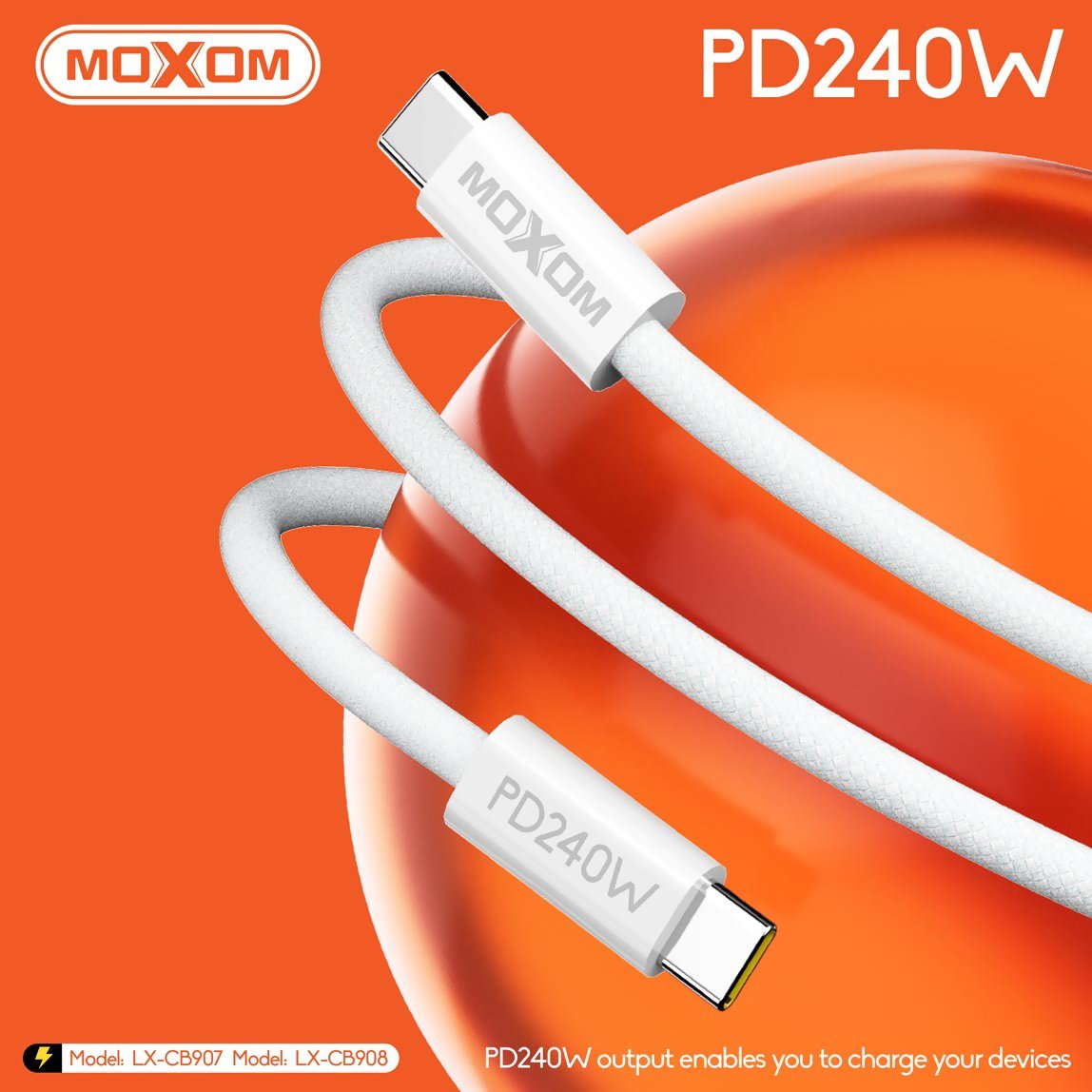 كيبل موكسوم LX-CB907 240W PD