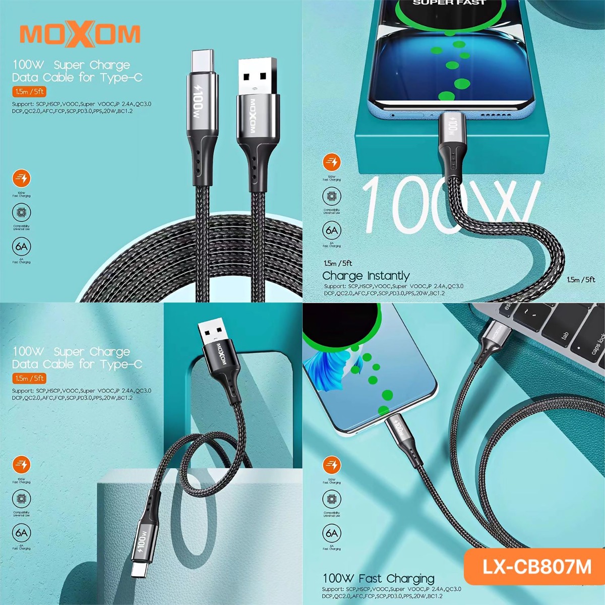 MOXOM LX-CB807M 100W Cable