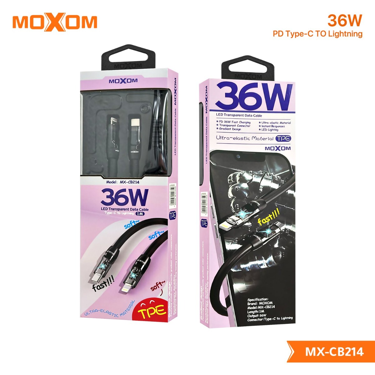 MOXOM MX-CB214 36W PD Cable