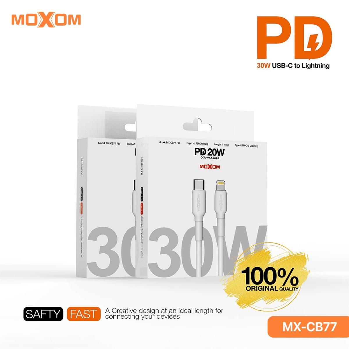 كيبل موكسوم MX-CB77 30W PD