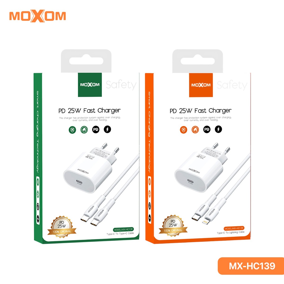 شاحن موكسوم MX-HC139 25W PD